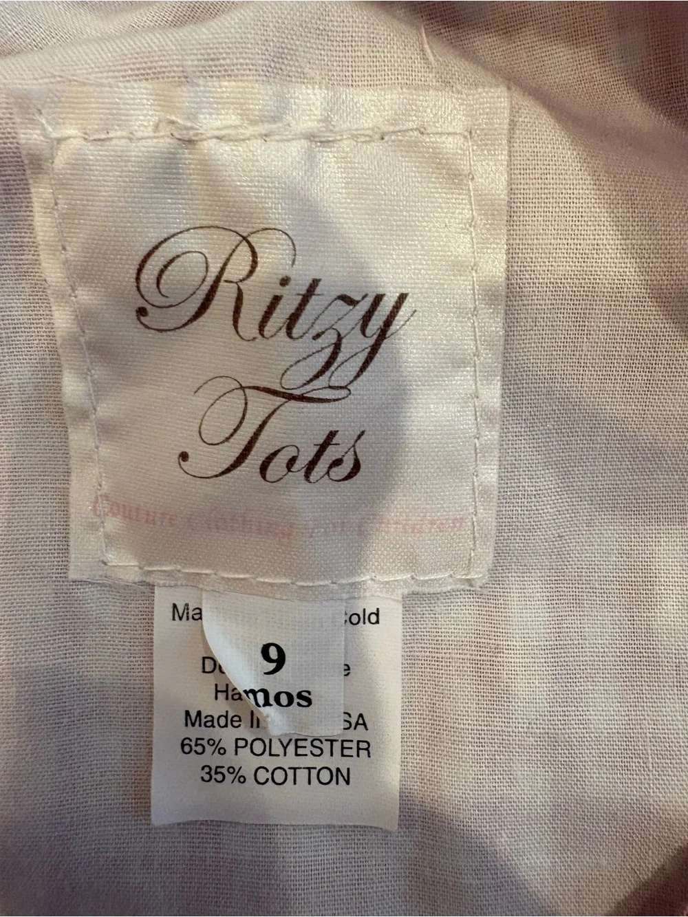 Ritzy Tots 9M Red Gingham Whale Appliqué A-Line Dress Y2K Boutique USA